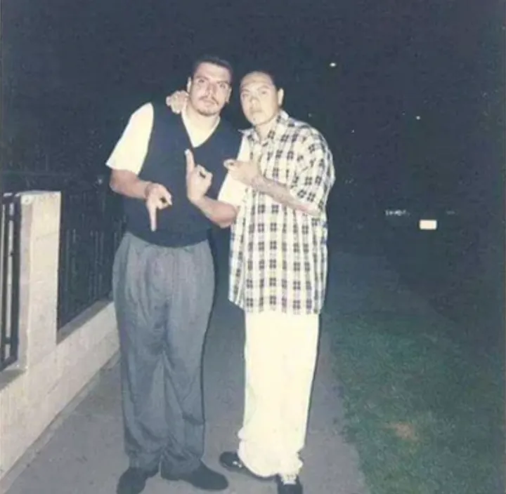 Remigio “Mike” Chavez (right) in the late 90s.