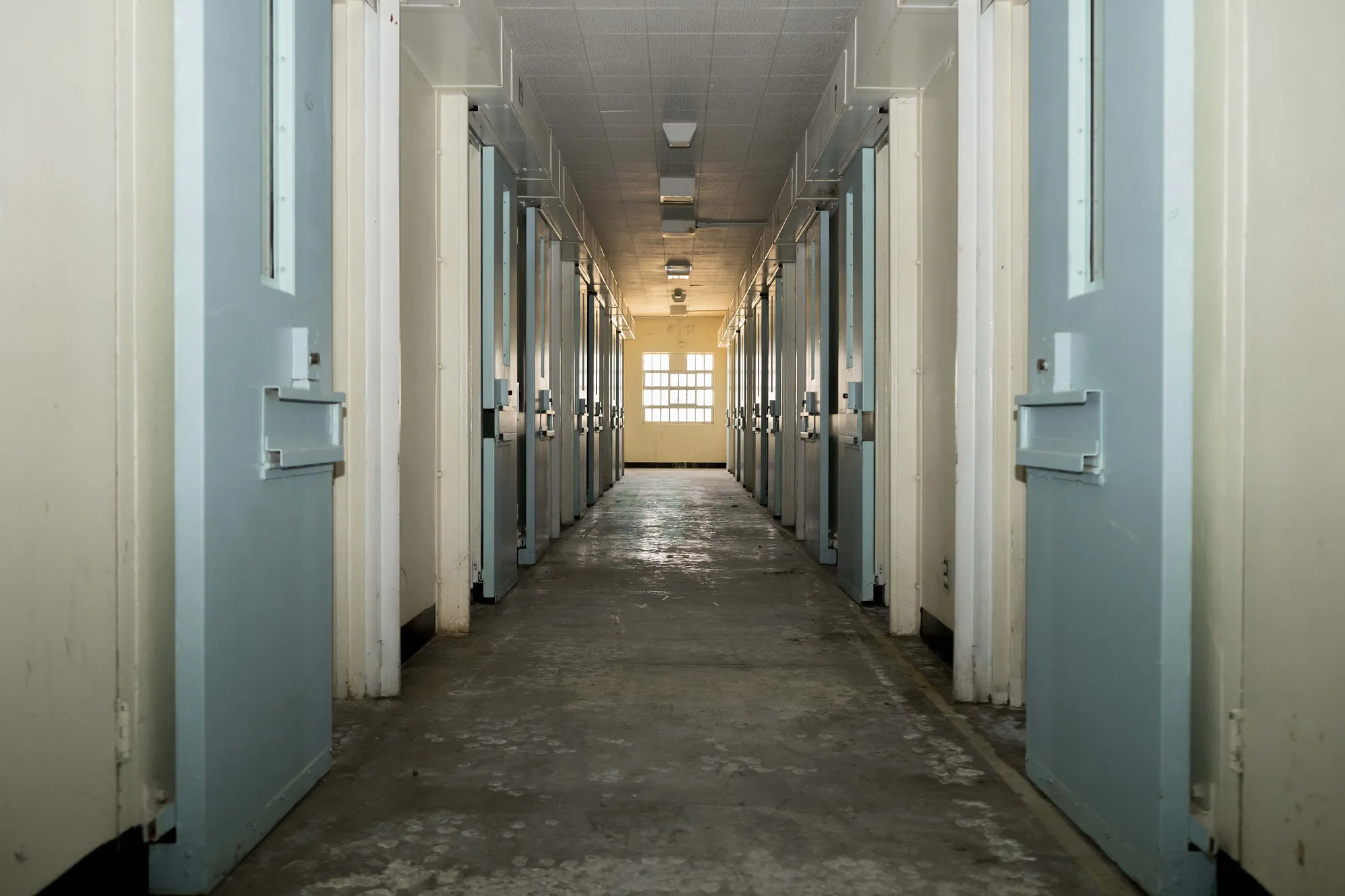 A housing unit at YTS, similar to MN where Tony was housed (Photographed by David William Reeve)